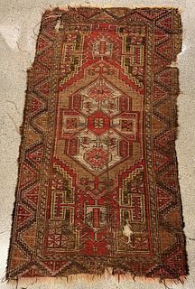 Antique Persian Geometric Kilim Rug, 5 x 3