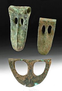 Ancient Canaanite Bronze Duckbill Axe Heads (3)