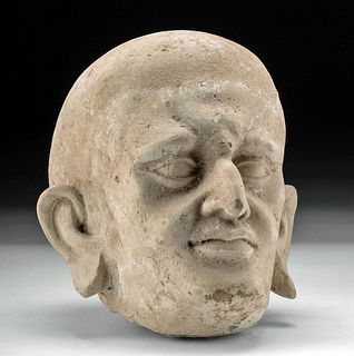 Gandharan Stucco Head of an Elderly Man