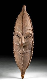 20th C. Papua New Guinea Sepik River Wood Ancestor Mask