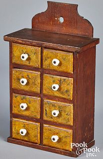 Lancaster, Pennsylvania painted seed cabinet