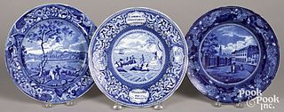 Two Historical blue Staffordshire pieces
