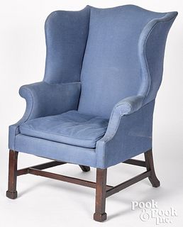 Chippendale mahogany easy chair, ca. 1780