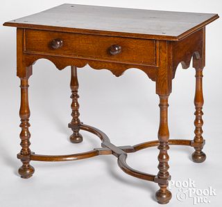 George I oak dressing table, ca. 1740