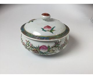 Chinese Famille Rose Lidded Container