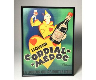 French Poster Cordial-Medoc Framed