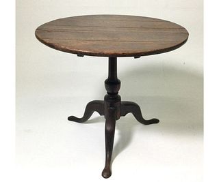 Early English Tilt Top Oak Table