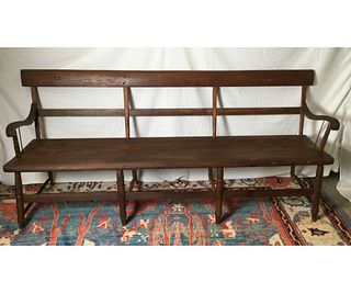 Early Pine Settle Bench