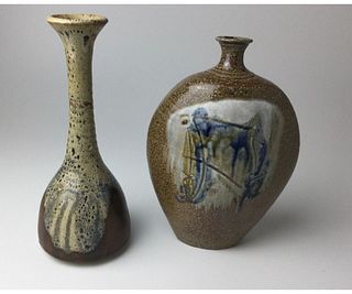 Pair of Studio Pottery Vases