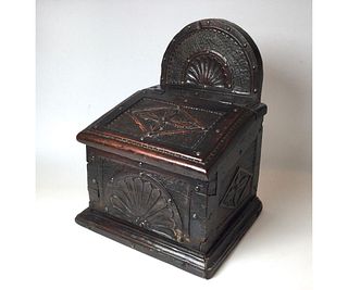 Early 18thc. European Hand Carved Box
