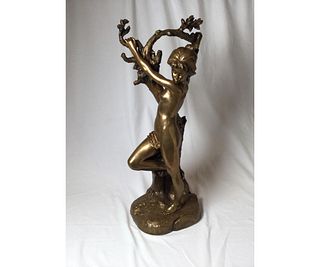 Bronze of Woman Signed A. Crowy