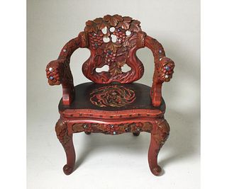 Red Japanese Chair
