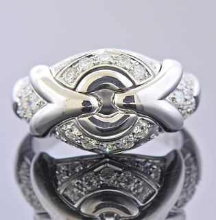 Bulgari Trika 18k Gold Diamond Ring