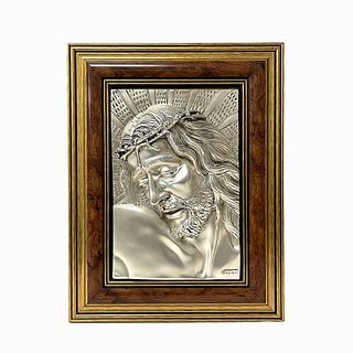 Sterling Silver Plaque of Jesus Christ