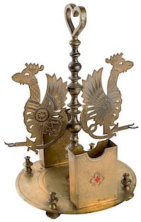 A RUSSIAN PAN-SLAVIC PLAYING CARD HOLDER, LATE 19TH-20TH CENTURY