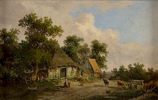 A 19TH CENTURY BELGIAN PAINTING