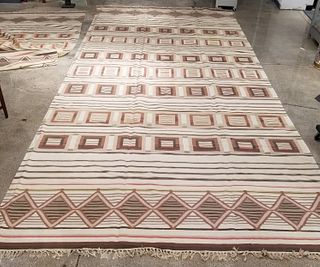 Geometric Woven Carpet 19' 3" x 8' 9"