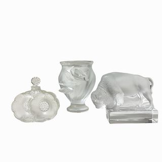 Assorted Lalique Frosted Crystal