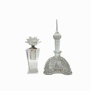 Set of Decorative Crystal Perfume Bottles