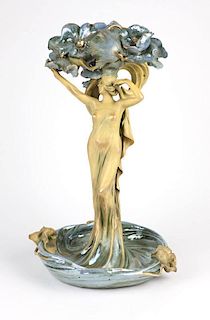 An RStK Amphora porcelain ''femme fleur'' centerpiece