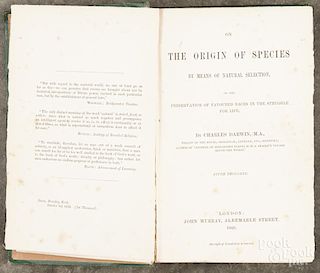 Charles Darwin, Origin of Species, by Means of Natural Selection, Second Edition, Second Issue, 1860.