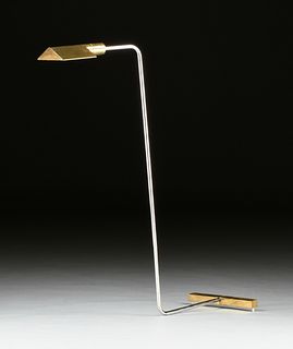 attributed to CEDRIC HARTMAN, A "1U WV" LOW PROFILE LUMINAIRE FLOOR LAMP, DESIGNED 1966,