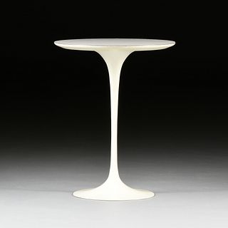 EERO SAARINEN (Finnish /American 1910-1961) A LAMINATE TOP TULIP END TABLE, "SAARINEN SIDE TABLE," FOR KNOLL FURNITURE, 1970s, 