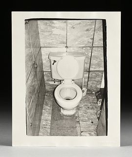 ANDY WARHOL (American 1928-1987) A PHOTOGRAPH, "Toilet with Brèche Tile," 1975-1981,