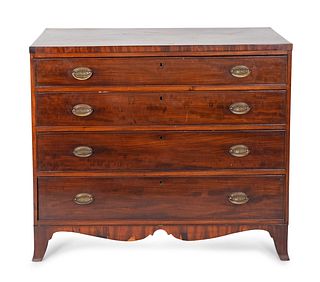 A George III Style Mahogany Chest of Drawers 19TH/20TH CENTURY 