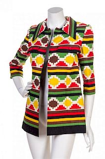 * A Lanvin Multicolor Cotton Print Jacket,