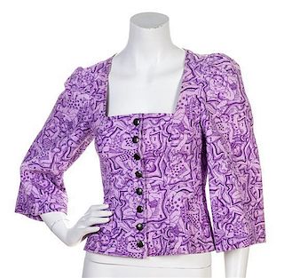 * A Lanvin Purple Cotton Jacket,