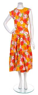 * A Lanvin Multicolor Floral Dress,