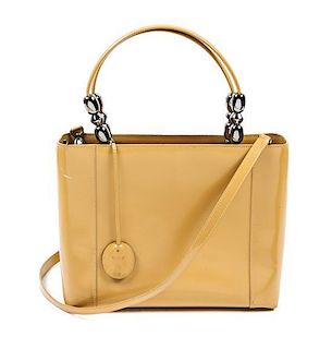 A Christian Dior Tan Leather Handbag,