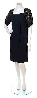 A Chanel Black Wool Dress, Size 40.