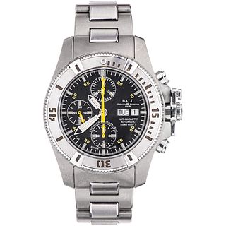 BALL ENGINEER HYDROCARBON CHRONOGRAPH WATCH IN TITANIUM AND STEEL REF. DC1016A Movement: automatic. Caliber: ETA 7750