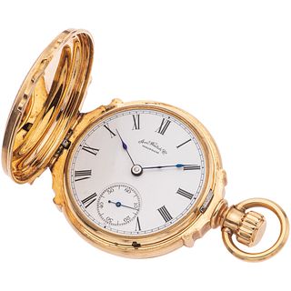 14K YELLOW GOLD WALTHAM POCKET WATCH Movement: manual (service required). Caliber: S / N Series: 94XXX