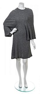 A Comme des Garcons Grey Wool Dress,