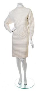 A Courreges Cream Sweater Dress,