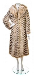 A Diane von Furstenberg Fox Fur Coat,