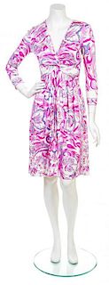 * An Emilio Pucci Multicolor Print Jersey Dress, Size 6.