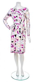 * An Emilio Pucci Multicolor Print Jersey Dress, Size 8.