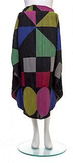 An Issey Miyake Multicolor Pleats Please Skirt,