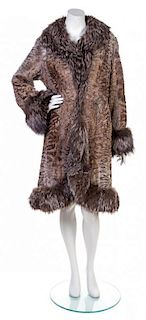 A Louis Feraud Reversible Fur Coat,
