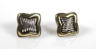 DAVID YURMAN 18k Gold Sterling Earrings
