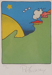 PETER MAX "House in the Sun" Lithograph