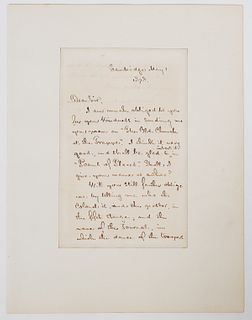 HENRY WADSWORTH LONGFELLOW Signed Letter ALS