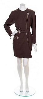 A Thierry Mugler Brown Dress, Size 40.