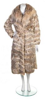 A Variegated Lynx Fur Coat,