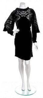 A Black Velvet Dress, No size.