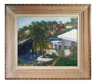 PETER KOLEAN, Florida Waterway Painting, O/B